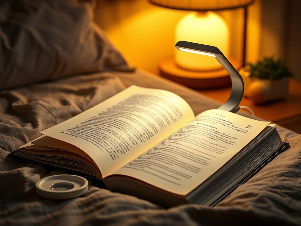 Amber LED Book Light with adjustable brightness Amber LED Book Light with adjustable brightness