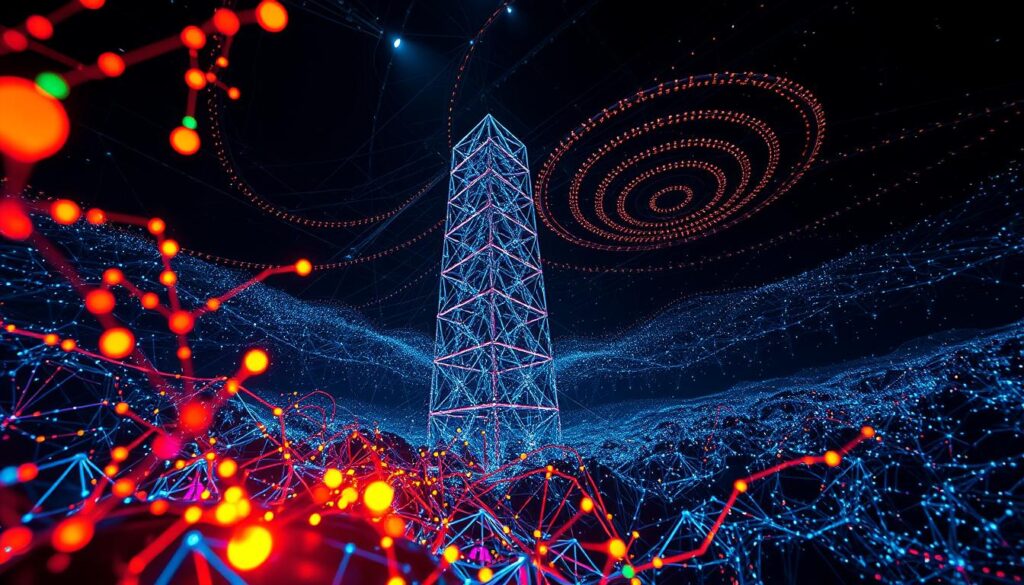 A visually captivating deep learning process unfolds, with neural networks illuminating the path to knowledge. In the foreground, vibrant nodes interconnect, pulsing with the flow of information. The middle ground features a towering neural network architecture, its intricate layers and pathways revealed in stunning detail. In the background, a mesmerizing field of data visualizations swirls, creating a sense of depth and complexity. Dramatic lighting casts dramatic shadows, emphasizing the transformative power of this self-paced learning journey. Captured through a wide-angle lens, the scene evokes a sense of awe and wonder, inviting the viewer to immerse themselves in the engaging process of deep learning. A visually captivating deep learning process unfolds, with neural networks illuminating the path to knowledge. In the foreground, vibrant nodes interconnect, pulsing with the flow of information. The middle ground features a towering neural network architecture, its intricate layers and pathways revealed in stunning detail. In the background, a mesmerizing field of data visualizations swirls, creating a sense of depth and complexity. Dramatic lighting casts dramatic shadows, emphasizing the transformative power of this self-paced learning journey. Captured through a wide-angle lens, the scene evokes a sense of awe and wonder, inviting the viewer to immerse themselves in the engaging process of deep learning.