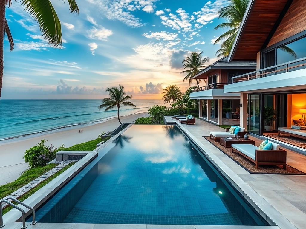 Luxury beachfront villa with private pool in Thailand Luxury beachfront villa with private pool in Thailand