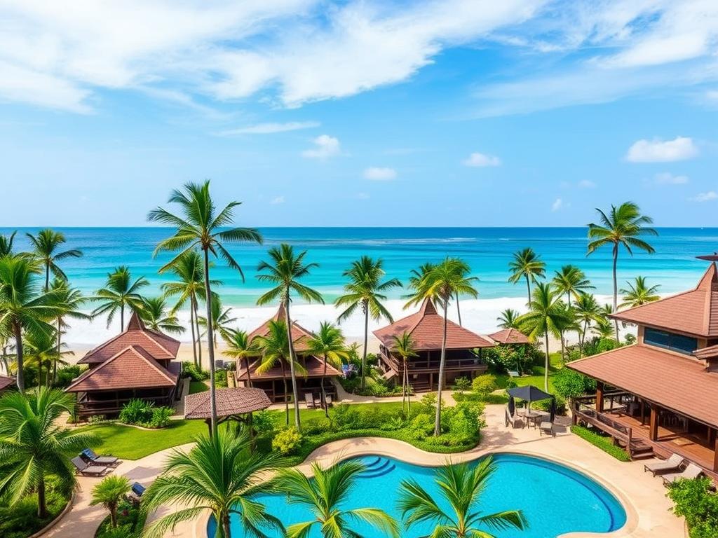 Mid-range resort in Thailand with pool and beach access Mid-range resort in Thailand with pool and beach access