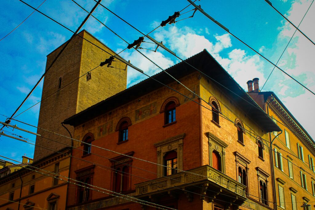 a building with a few birds on it a building with a few birds on it