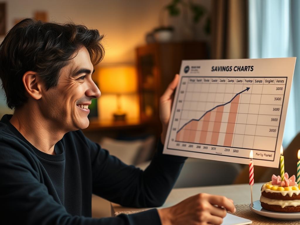 Person celebrating savings milestone to stay motivated to save money fast Person celebrating savings milestone to stay motivated to save money fast