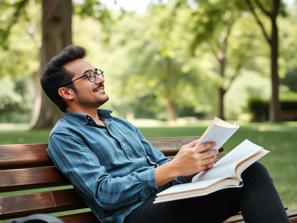 Person enjoying life with better money habits