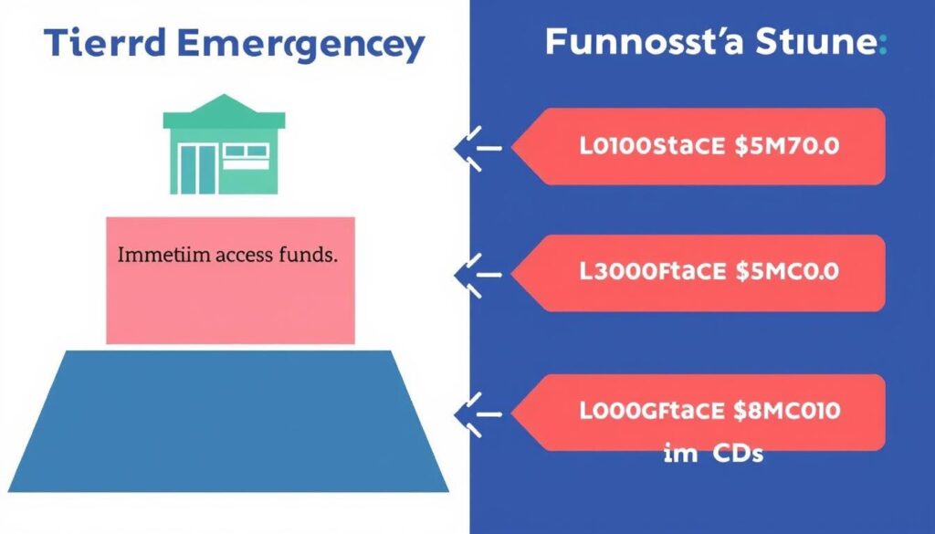 Tiered emergency fund structure