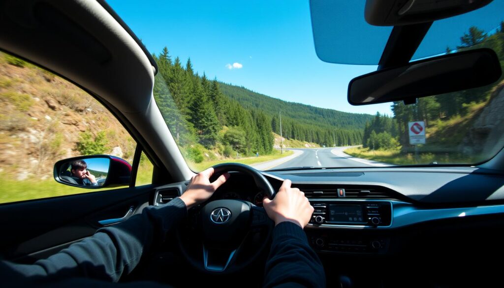 A person driving a manual transmission car on a winding mountain road, with a lush green forest in the background and a clear blue sky above. The car is in focus, with the driver's hands on the steering wheel and gear shift, showcasing the intricate process of driving a manual. The lighting is natural, with soft shadows highlighting the details of the car's interior and exterior. The camera angle is slightly elevated, providing a dynamic perspective of the scene. The mood is one of focused determination, as the driver navigates the challenging terrain with skill and precision. A person driving a manual transmission car on a winding mountain road, with a lush green forest in the background and a clear blue sky above. The car is in focus, with the driver's hands on the steering wheel and gear shift, showcasing the intricate process of driving a manual. The lighting is natural, with soft shadows highlighting the details of the car's interior and exterior. The camera angle is slightly elevated, providing a dynamic perspective of the scene. The mood is one of focused determination, as the driver navigates the challenging terrain with skill and precision.