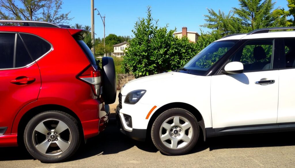 Two vehicles parked side-by-side