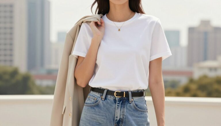How to Style Basic White Tees