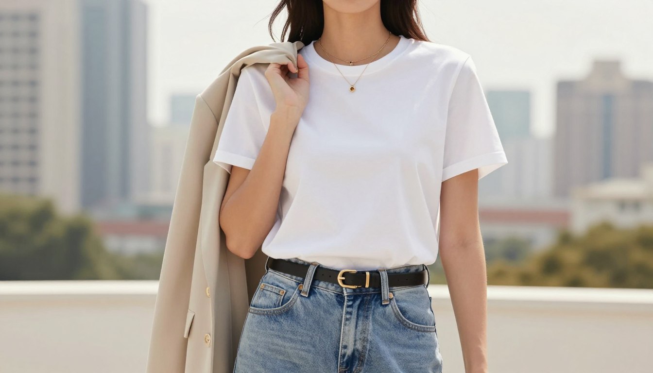 How to Style Basic White Tees